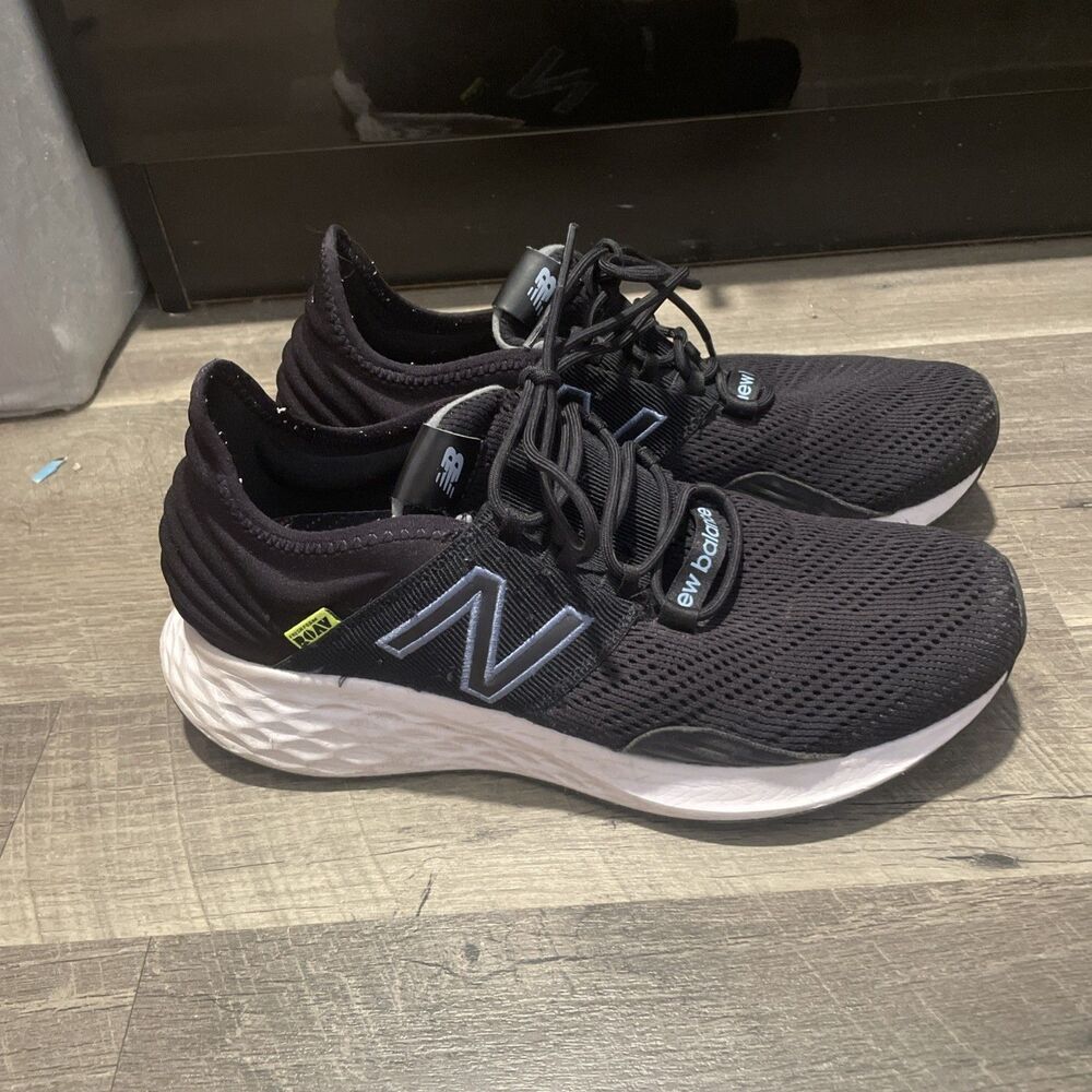 New Balance Fresh Foam Roav v1 Black Blue Men Running Shoes Sneaker Size 10